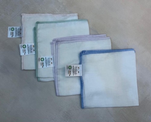 2層有機棉紗巾八條套裝